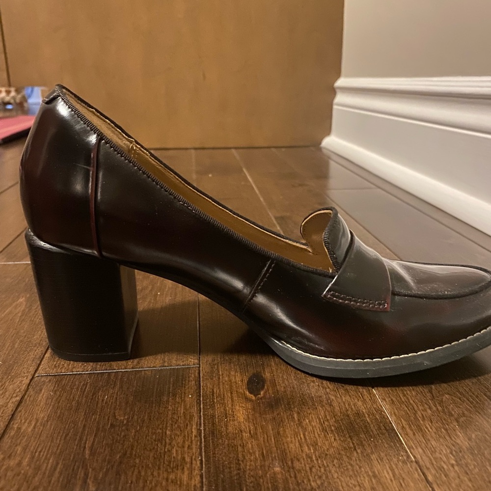 Comfortable Clark’s from Europe. Deep dark red